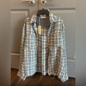 MNML Mens Heavyweight Raw Edge Flannel Shirt